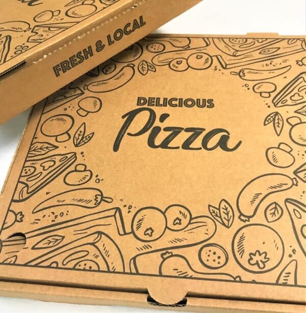 Printed Brown Pizza box 12" 75pcs/carton