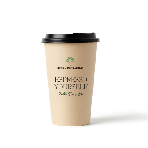 Brown and White Clean Coffee Cup Mockup Instagram Post